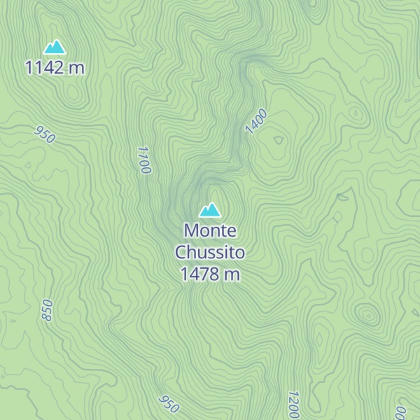 Map of Monte Chussito