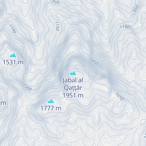 Map of Jabal al Qaţţār