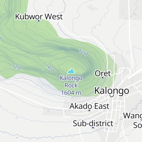 Map of Kalongo Rock