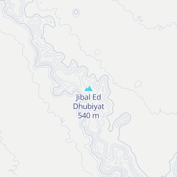 Map of Jibal Ed Dhubiyat