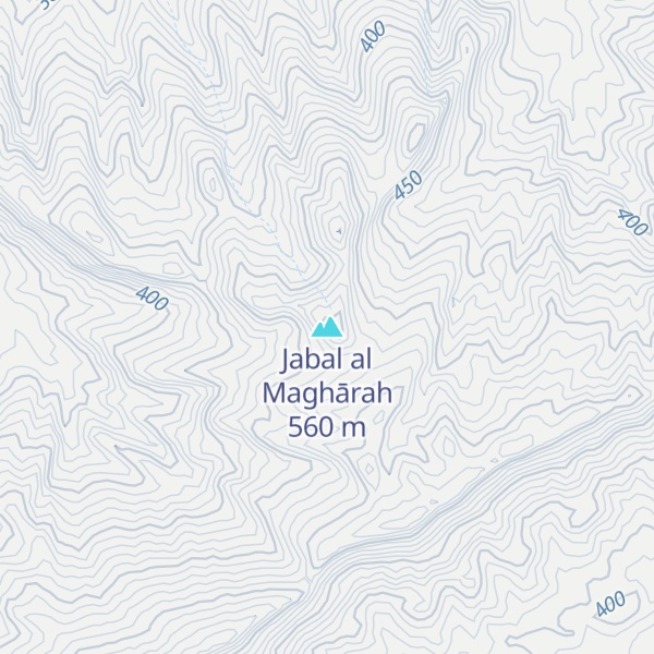 Map of Jabal al Maghārah
