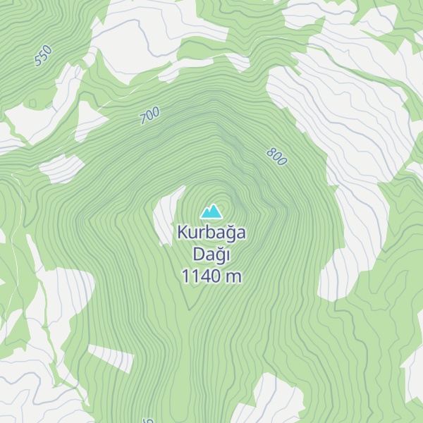 Map of Kurbağa Dağı