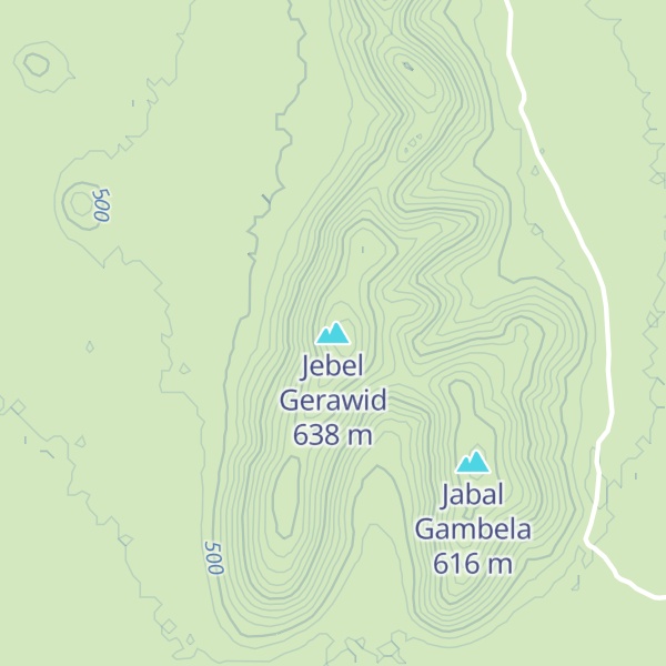 Map of Jebel Gerawid