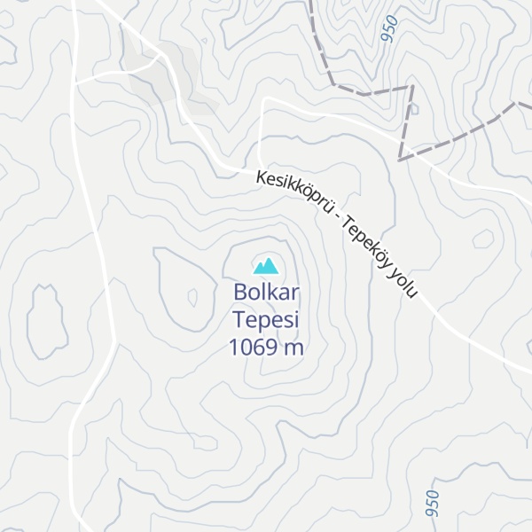 Map of Bolkar Tepesi
