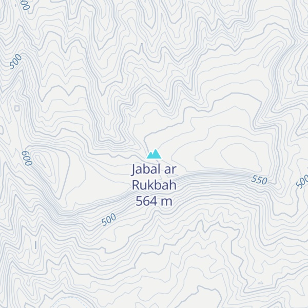 Map of Jabal ar Rukbah