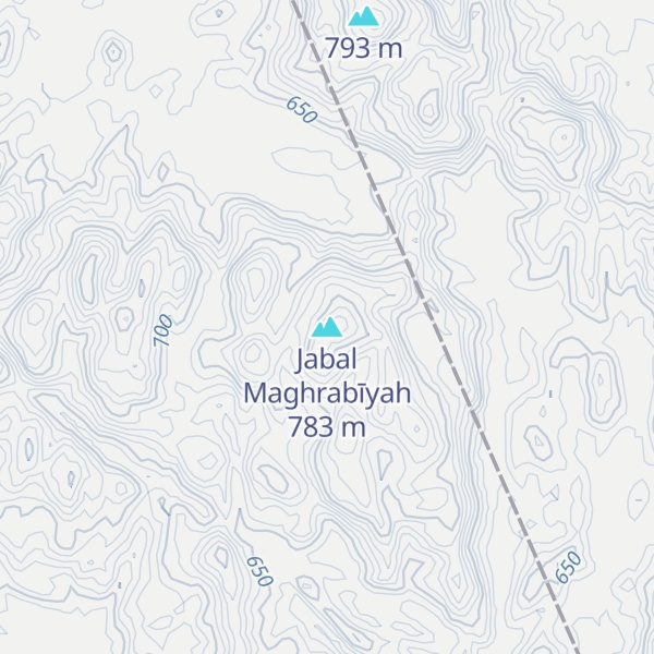 Map of Jabal Maghrabīyah