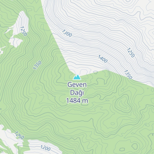 Map of Geven Dağı