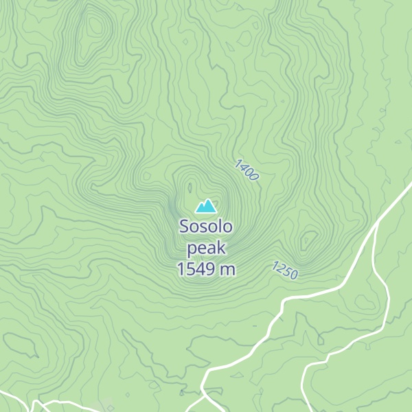Map of Sosolo peak
