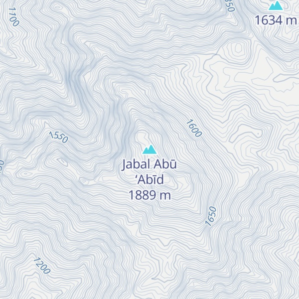 Map of Jabal Abū ‘Abīd