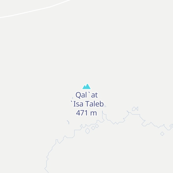 Map of Qal`at `Isa Taleb