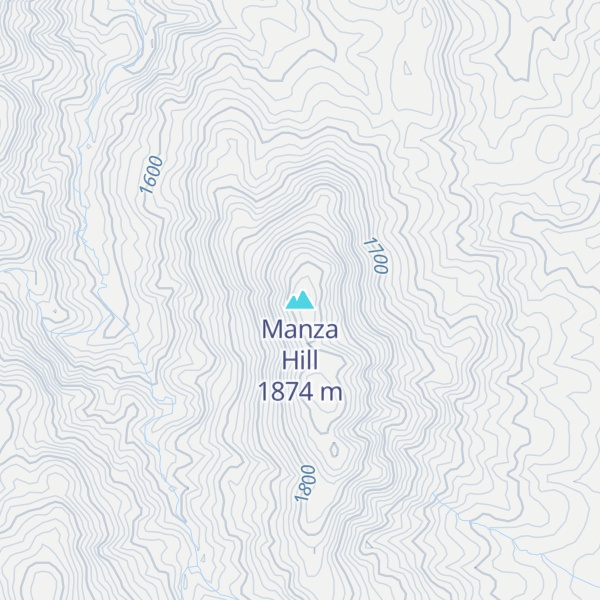 Map of Manza Hill