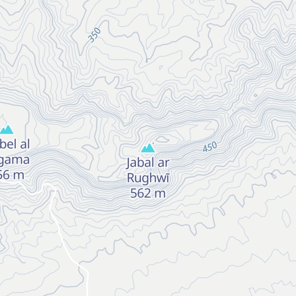 Map of Jabal ar Rughwī