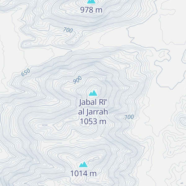 Map of Jabal Rī‘ al Jarrah