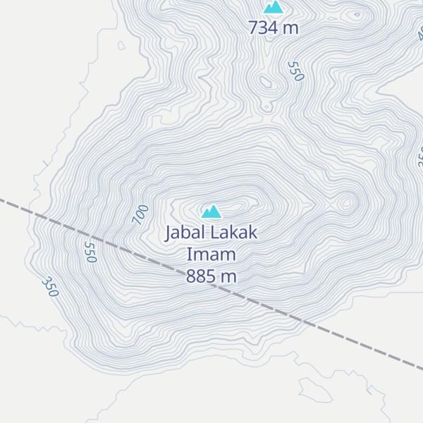 Map of Jabal Lakak Imam