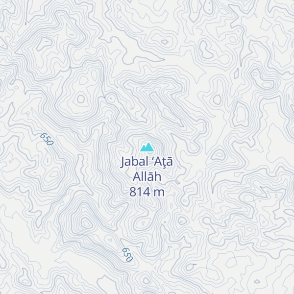 Map of Jabal ‘Aţā Allāh