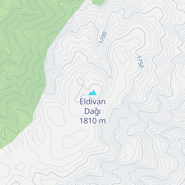 Map of Eldivan Dağı