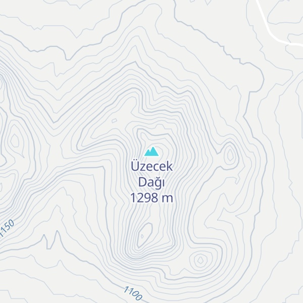 Map of Üzecek Dağı