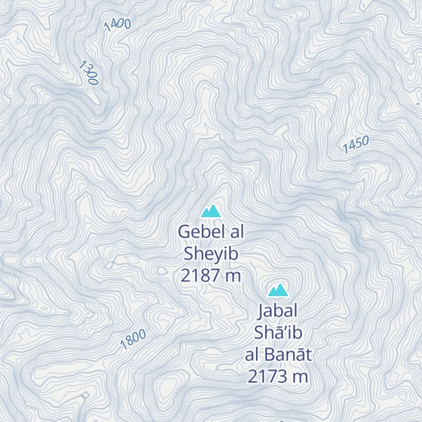 Map of Gebel al Sheyib