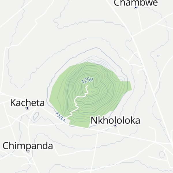 Map of Manyani Hill