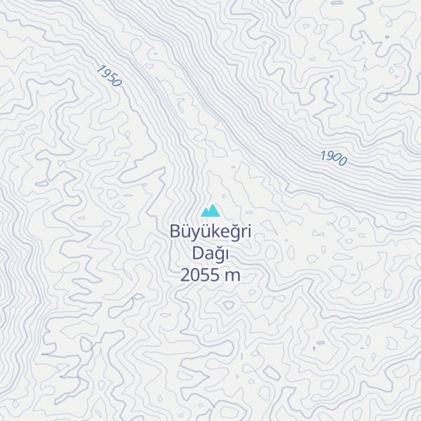 Map of Büyükeğri Dağı