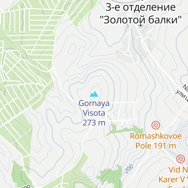 Map of Gornaya Visota