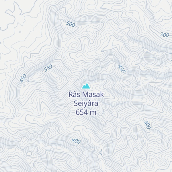 Map of Râs Masak Seiyâra