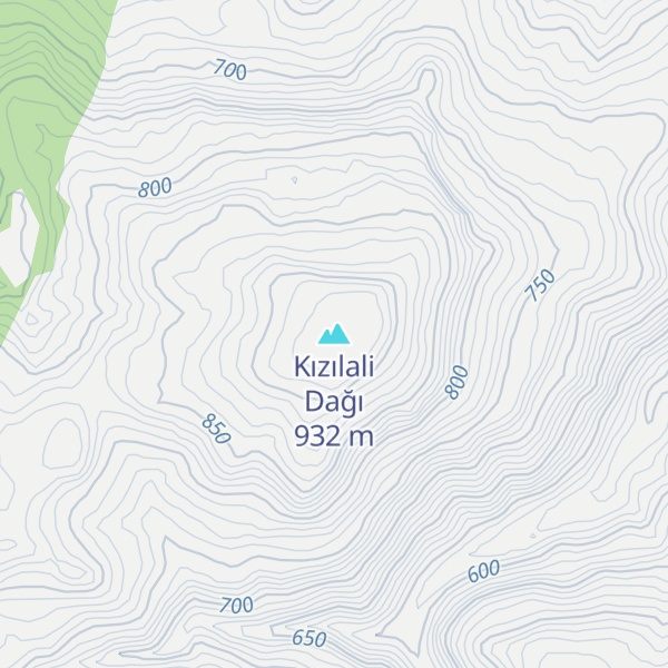 Map of Kızılali Dağı