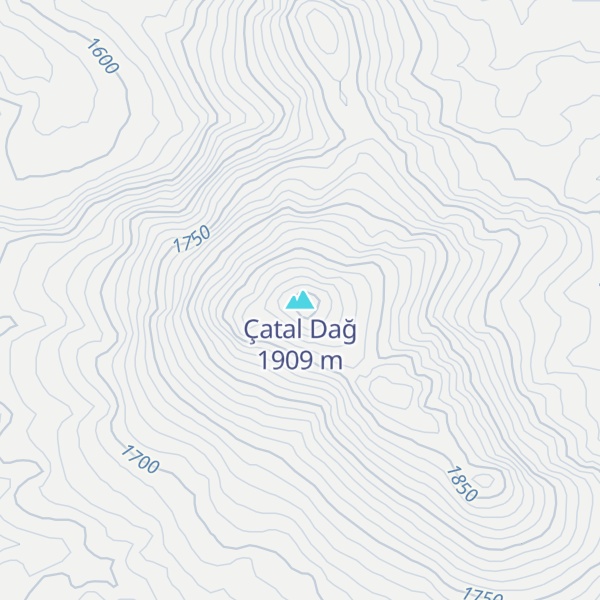 Map of Çatal Dağ