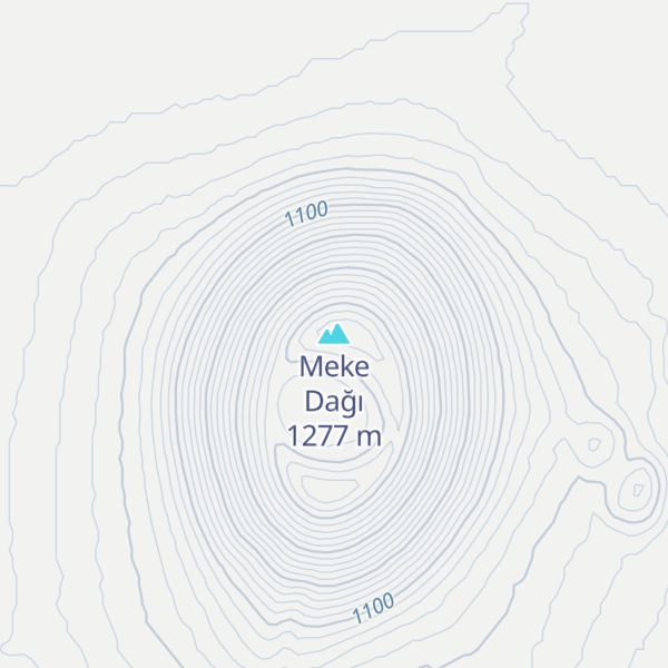 Map of Meke Dağı