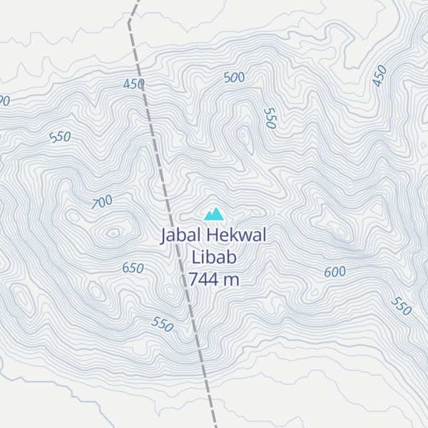 Map of Jabal Hekwal Libab