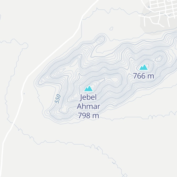Map of Jebel Ahmar