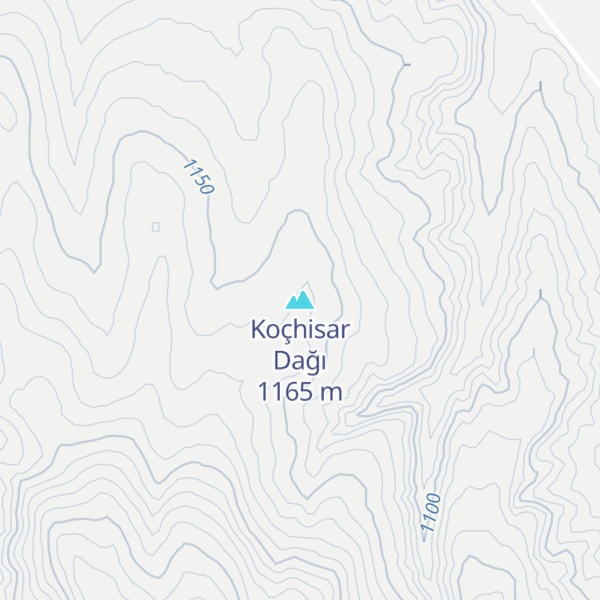 Map of Koçhisar Dağı