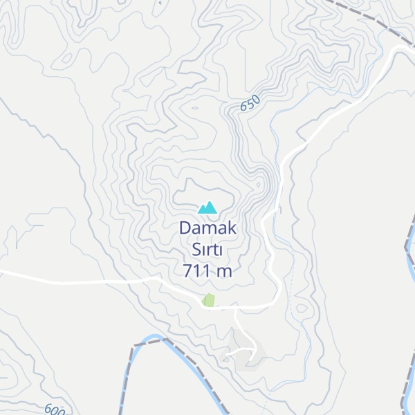 Map of Damak Sırtı