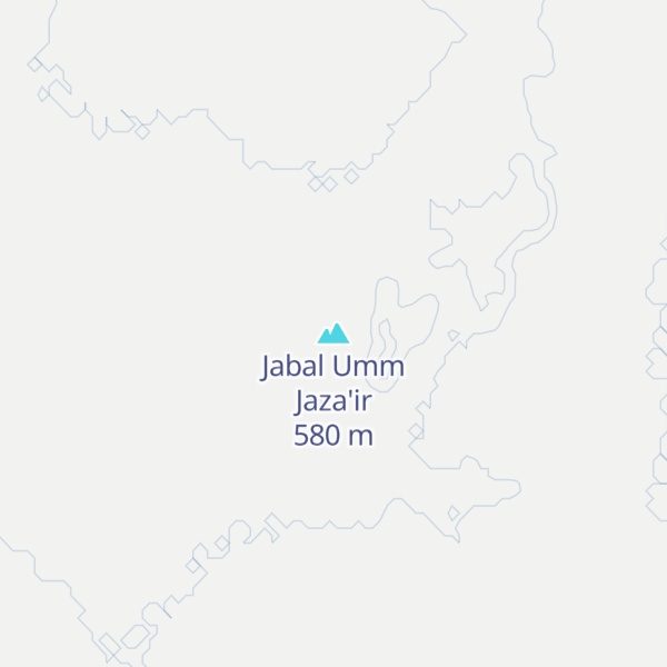 Map of Jabal Umm Jaza'ir