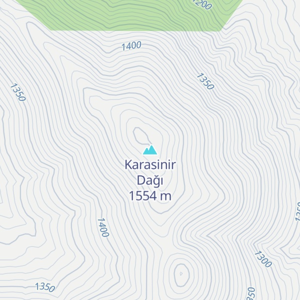 Map of Karasinir Dağı