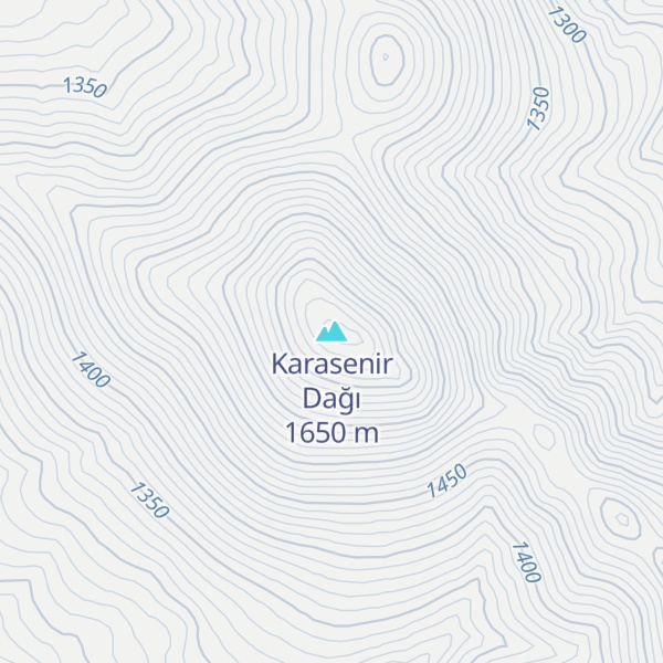 Map of Karasenir Dağı