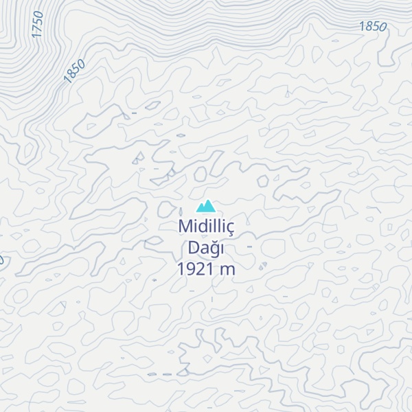 Map of Midilliç Dağı