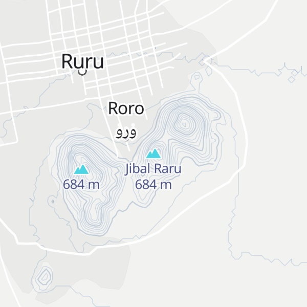 Map of Jibal Raru