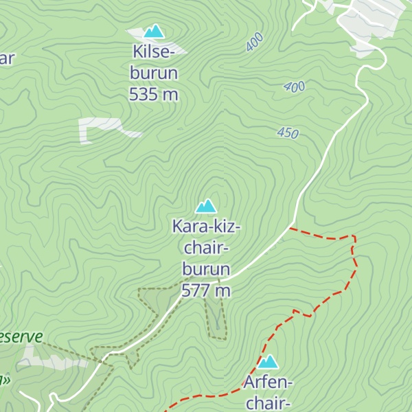Map of Kara-kiz-chair-burun
