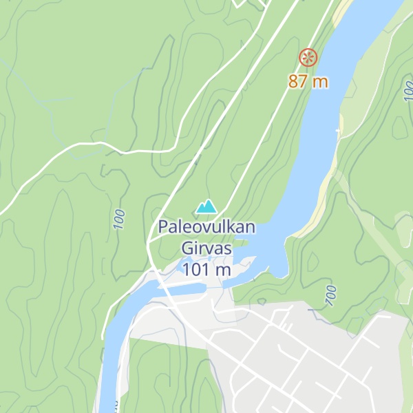 Map of Paleovulkan Girvas
