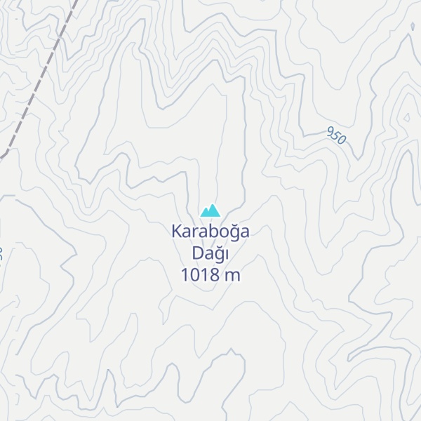 Map of Karaboğa Dağı