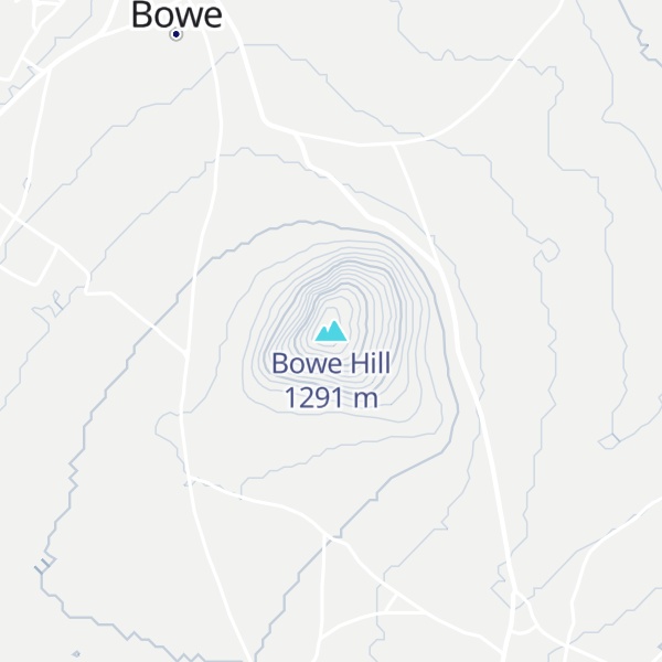 Map of Bowe Hill