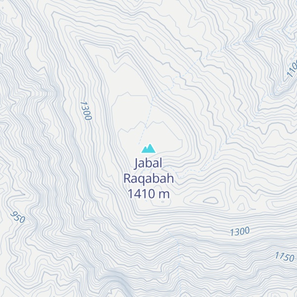 Map of Jabal Raqabah