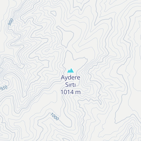 Map of Aydere Sırtı