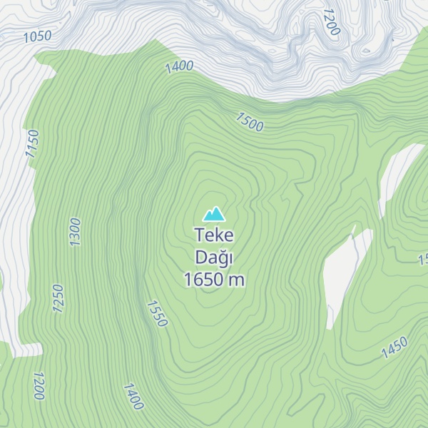Map of Teke Dağı