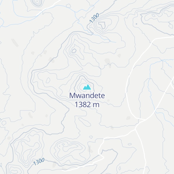 Map of Mwandete