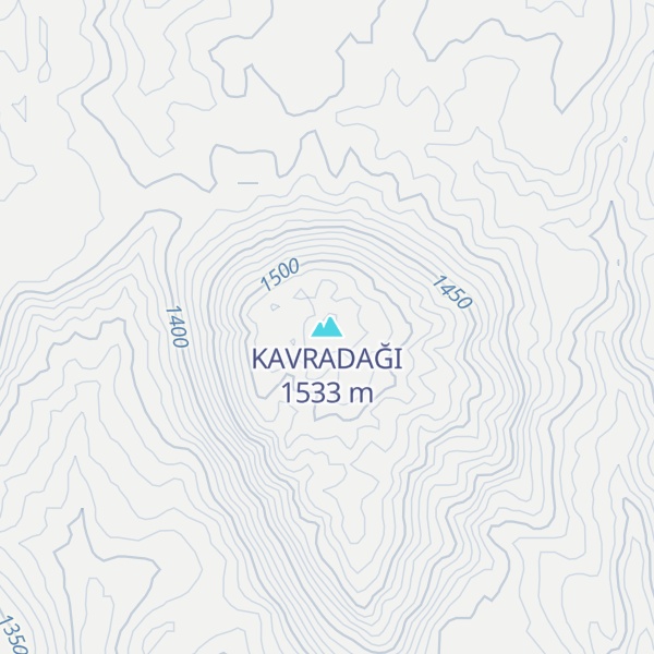 Map of KAVRADAĞI