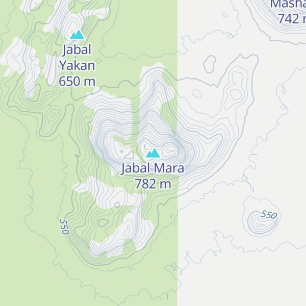 Map of Jabal Mara