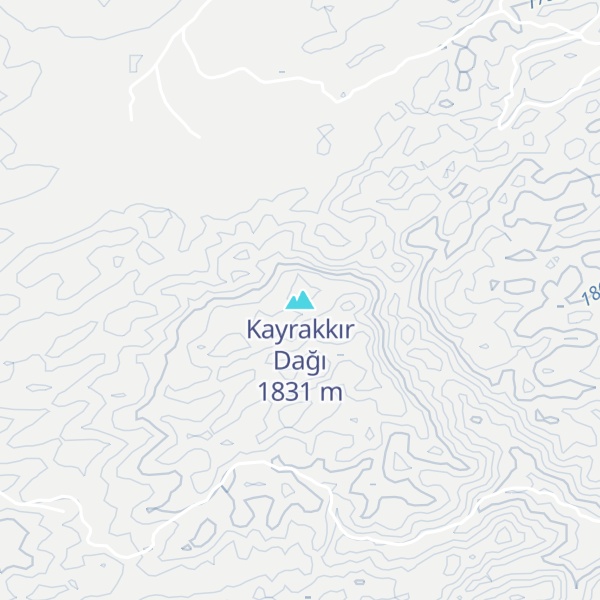 Map of Kayrakkır Dağı