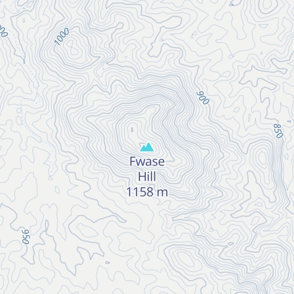 Map of Fwase Hill